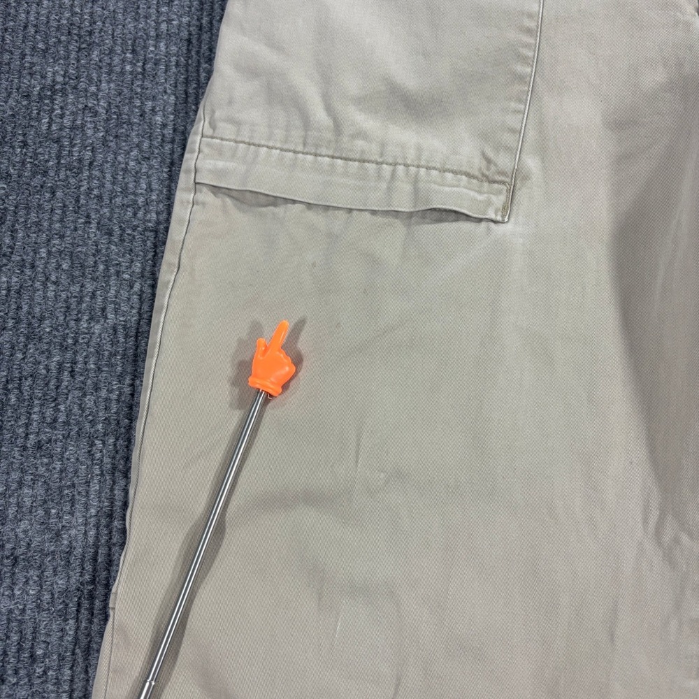 Structure Chino Pants Mens 34x32 Tan Khaki Cotton Cargo Pocket Vintage 2001 - Picture 8 of 16